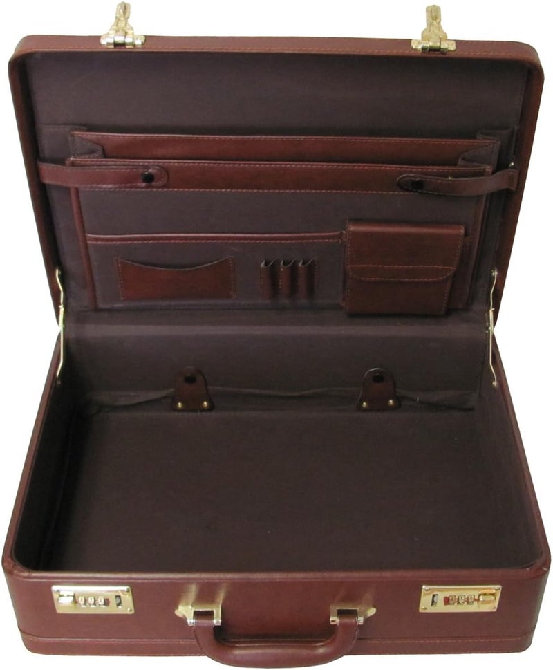 Amerileather Amerilether Large Expandable Faux Leather Attachè Case (#2894-89) - Image 1